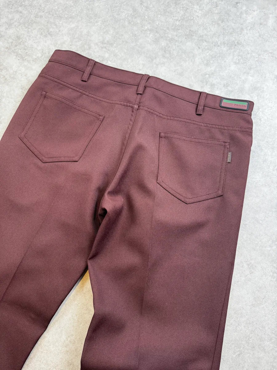 AW2017 Prada Bordeaux Classy Large Pants QHusfrQ 6