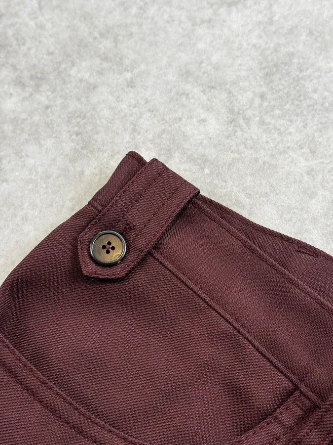 AW2017 Prada Bordeaux Classy Large Pants QHusfrQ 7