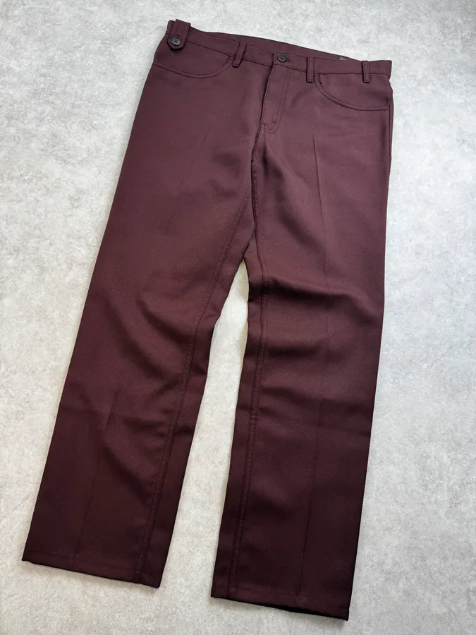 AW2017 Prada Bordeaux Classy Large Pants QHusfrQ 9