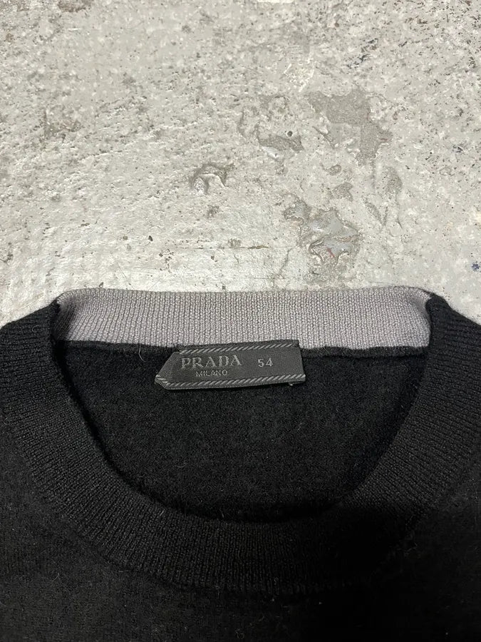AW2017 Prada Wool Black Sweater dJqtHGr 6