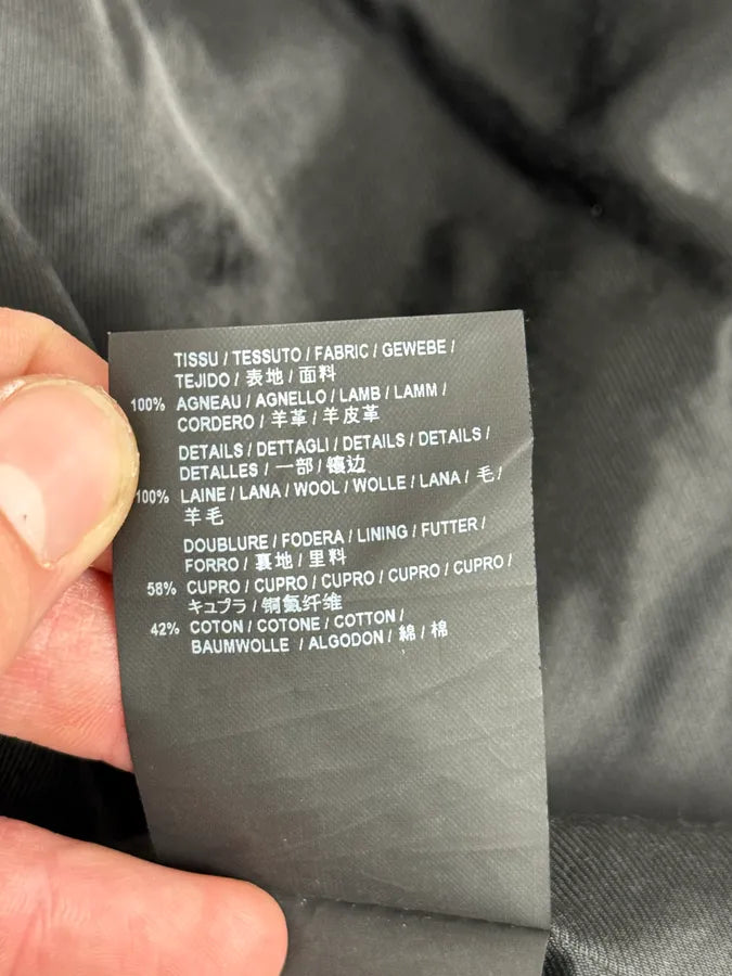 AW2017 Saint Laurent Black & Red Ricer Leather Jacket vyVjWtf 12