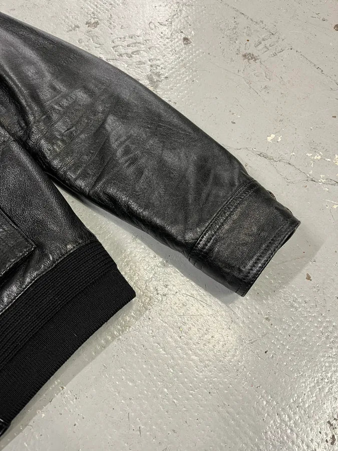 AW2017 Saint Laurent Black Lamb Leather Buttoned Trucker Jacket phLustU 5