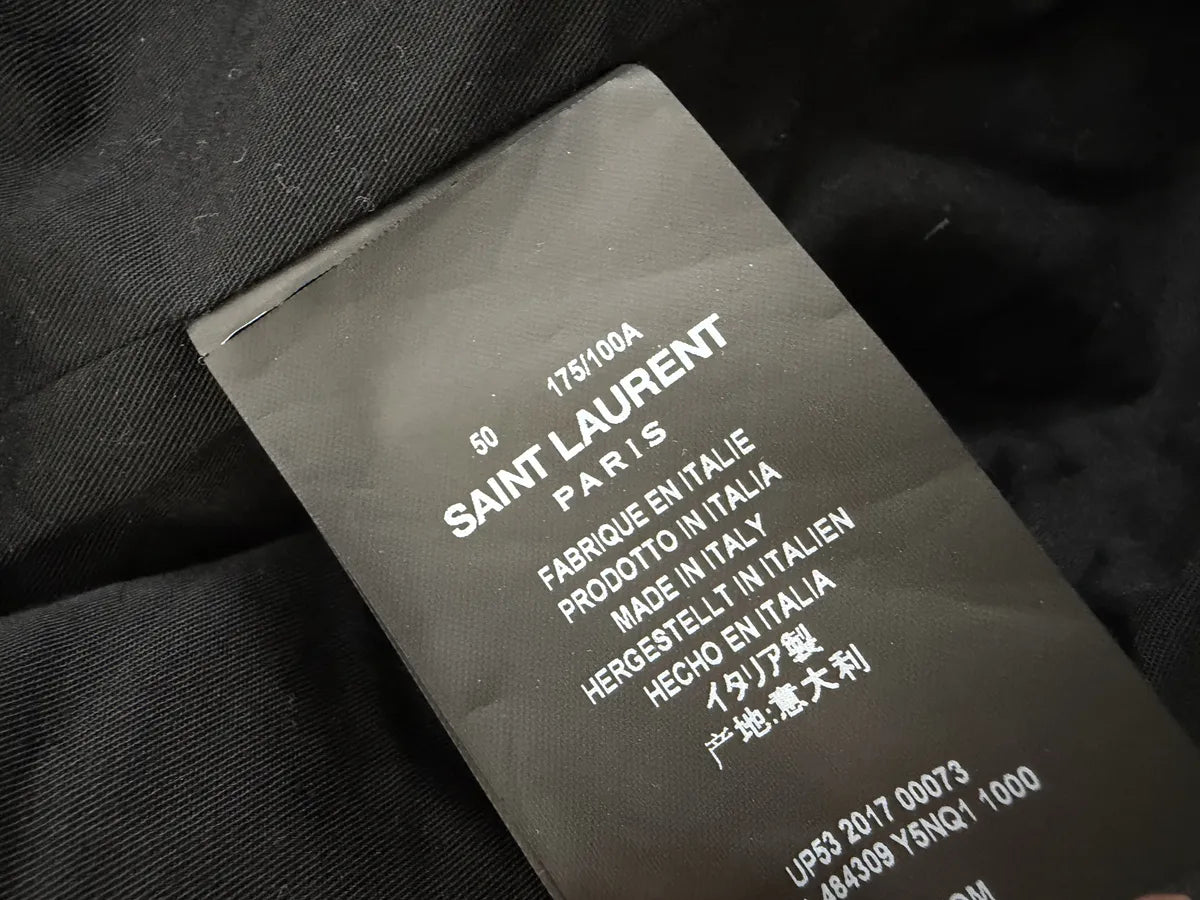 AW2017 Saint Laurent Black Premium Leather Jacket  gHddfzo 11