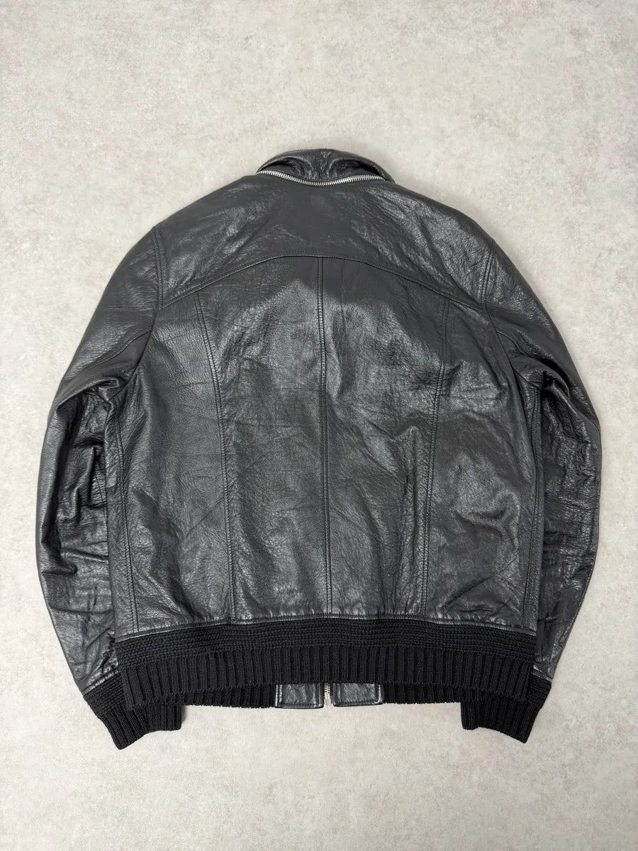 AW2017 Saint Laurent Black Premium Leather Jacket  gHddfzo 2