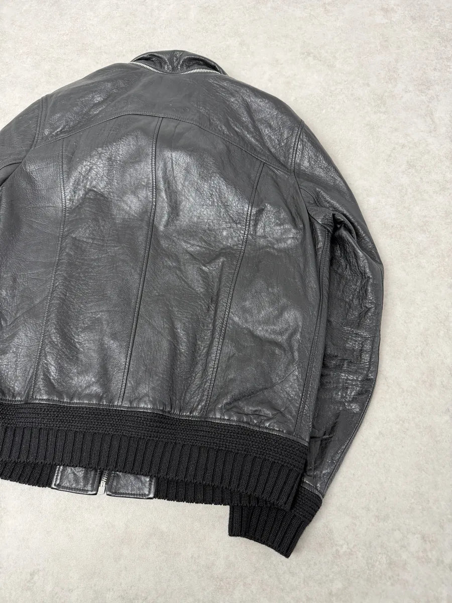 AW2017 Saint Laurent Black Premium Leather Jacket  gHddfzo 6