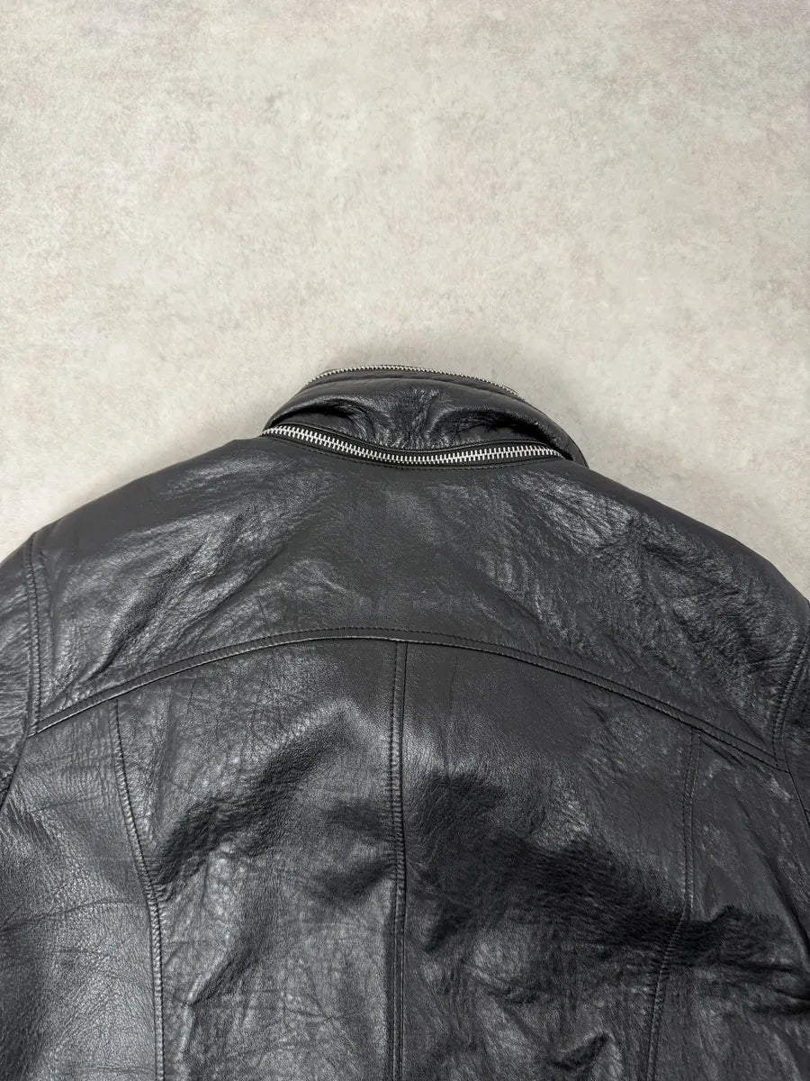 AW2017 Saint Laurent Black Premium Leather Jacket  gHddfzo 7