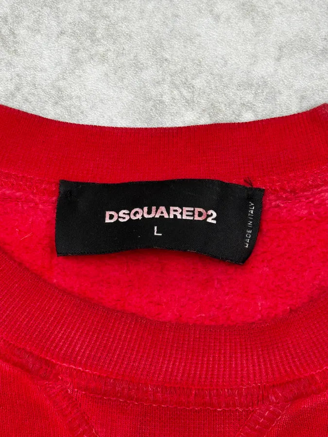 AW2017 Dsquared2 Red Arizona Poisonous Snake Sweater UePqStY 8