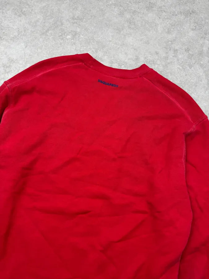 AW2017 Dsquared2 Red Arizona Poisonous Snake Sweater UePqStY 5