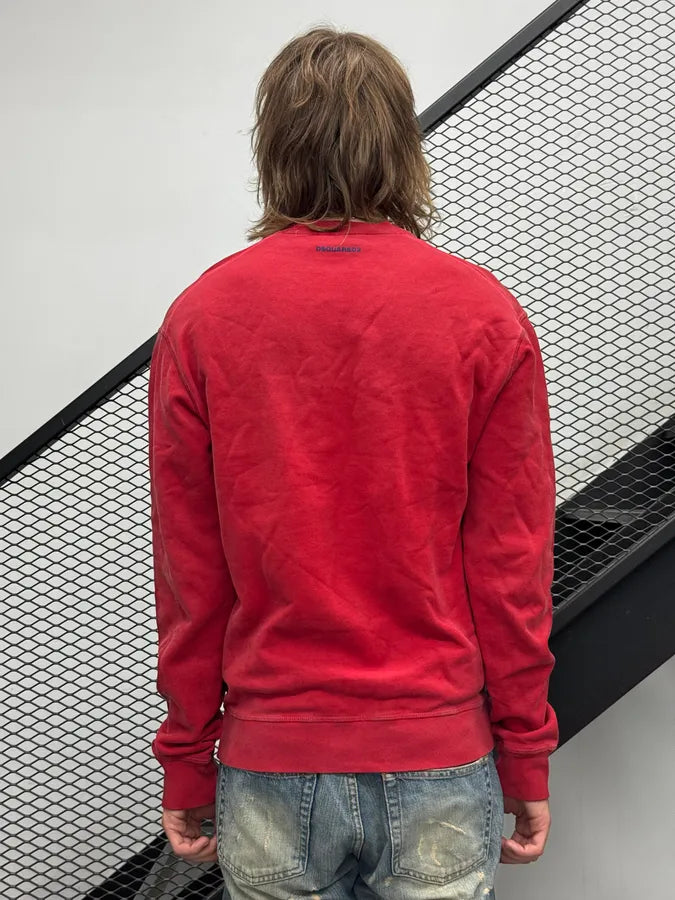 AW2017 Dsquared2 Red Arizona Poisonous Snake Sweater UePqStY 3
