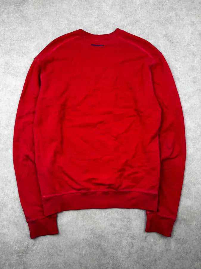 AW2017 Dsquared2 Red Arizona Poisonous Snake Sweater UePqStY 1