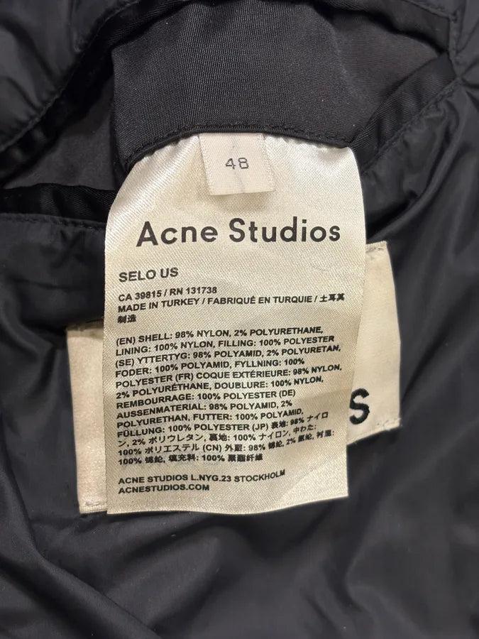 AW2018 Acne Studios Selo Us Black Bomber Jacket sLqWpML 9