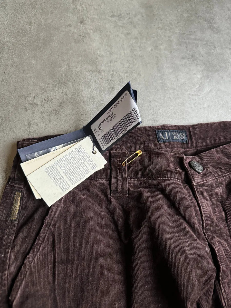 AW2018 Armani Brown Cargo Elevation Cozy Relaxed Pants zHWDDoy 11
