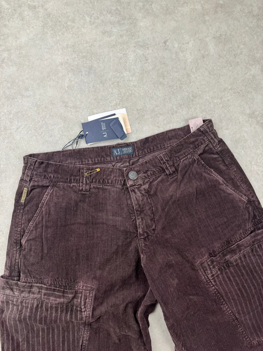 AW2018 Armani Brown Cargo Elevation Cozy Relaxed Pants zHWDDoy 4