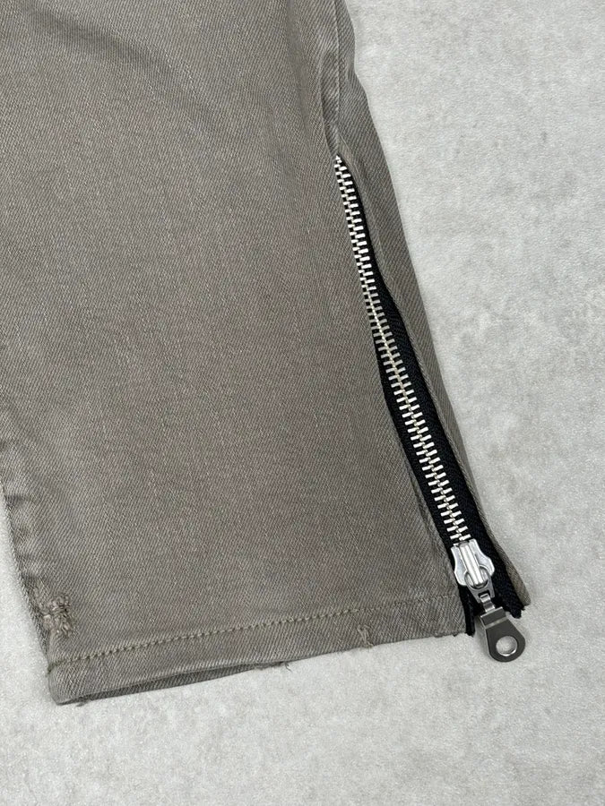 AW2018 Balmain Grey Distressed Skinny Biker Jeans mfObApe 10