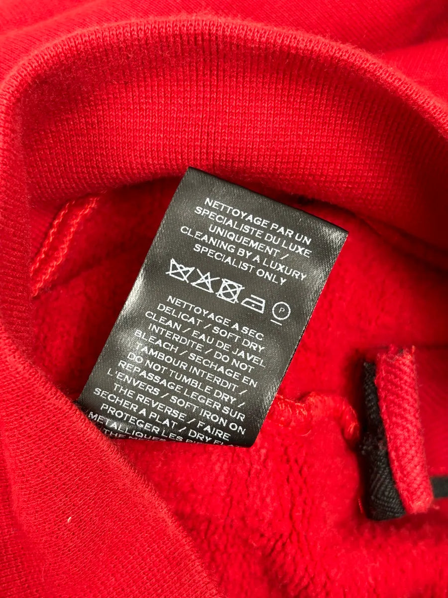 AW2018 Balmain Red UK Flag Embroideries Hoodie TxTArIc 10