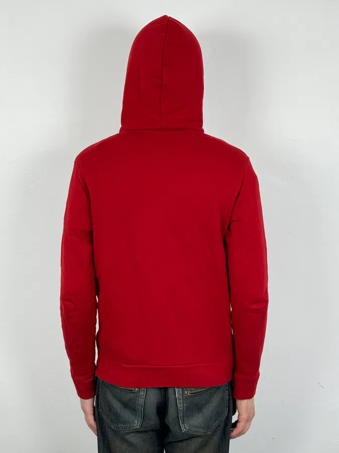 AW2018 Balmain Red UK Flag Embroideries Hoodie TxTArIc 2