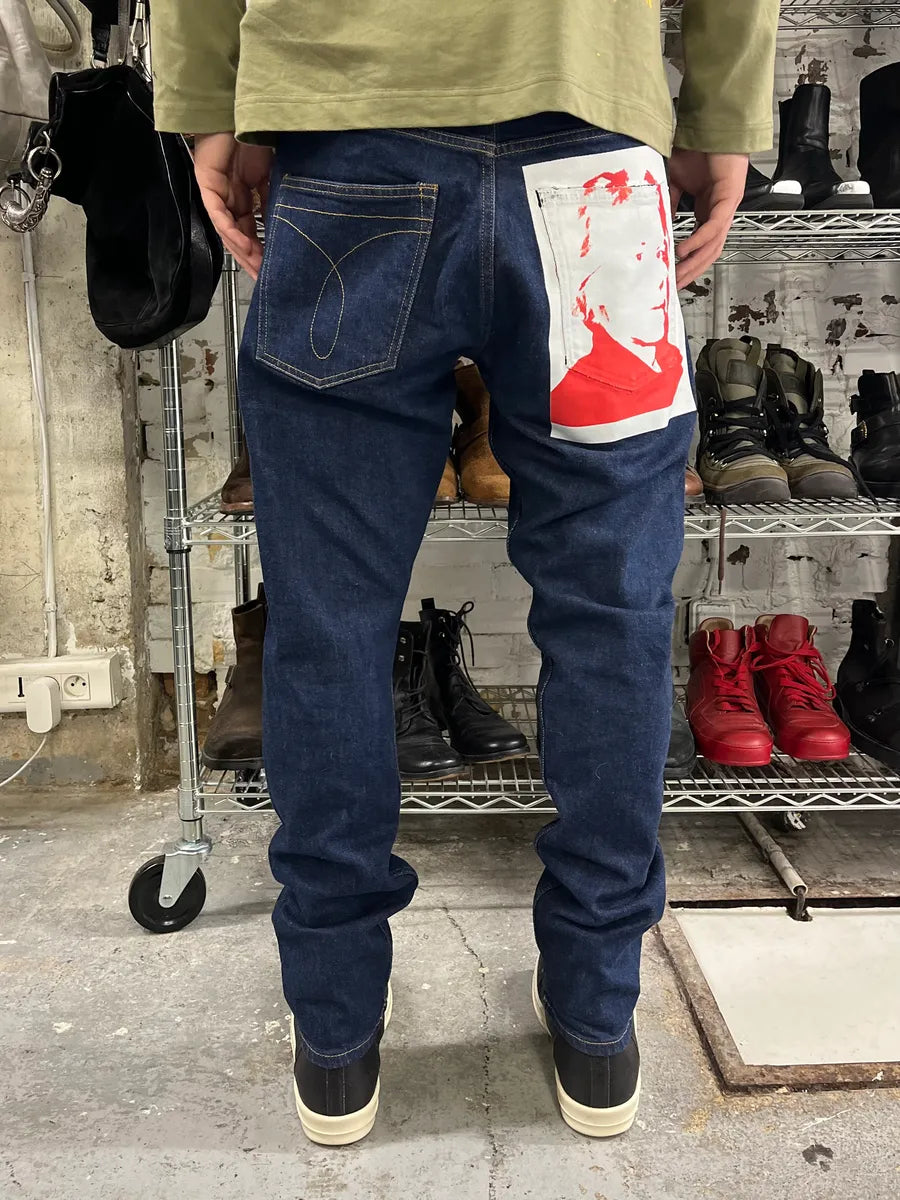 AW2018 Calvin Klein Andy Warhol Brut Denim Jeans by Raf Simons YKVptvf 2