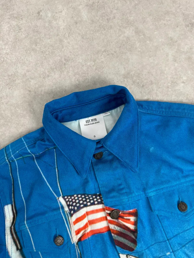 AW2018 Calvin Klein by Raf Simons US Campaign Trucker Jacket AdAiZTA 3