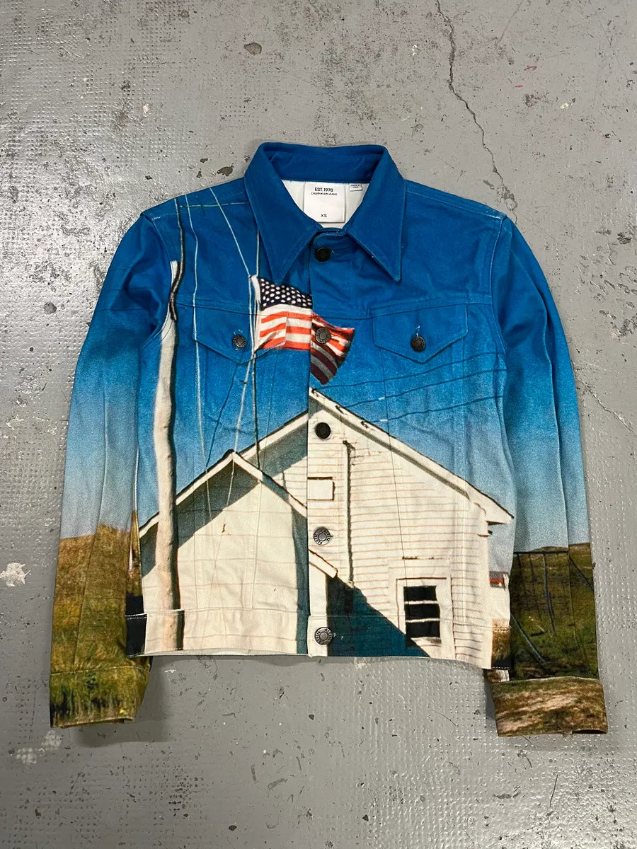 AW2018 Calvin Klein by Raf Simons US Campaign Trucker Jacket PWvaLal 0