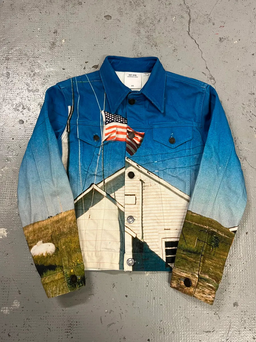 AW2018 Calvin Klein by Raf Simons US Campaign Trucker Jacket PWvaLal 3