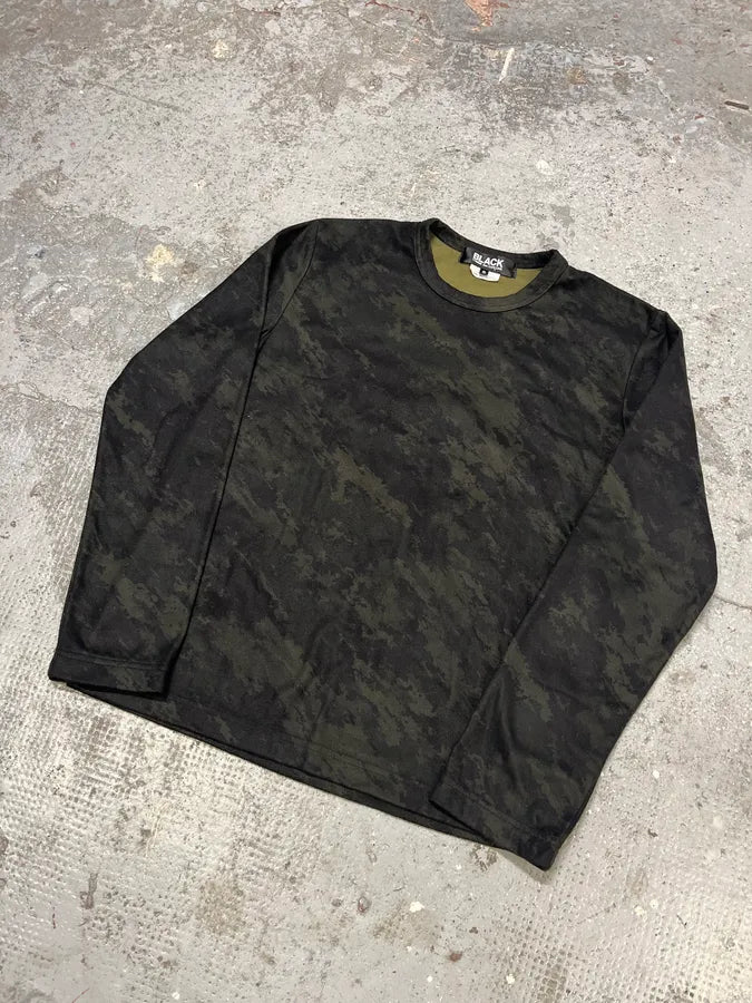 AW2018 Comme des Garçons Black Green Light Sweater PyOgTMC 3