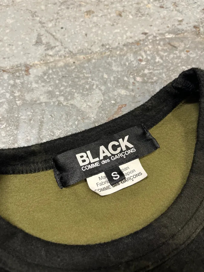 AW2018 Comme des Garçons Black Green Light Sweater PyOgTMC 7