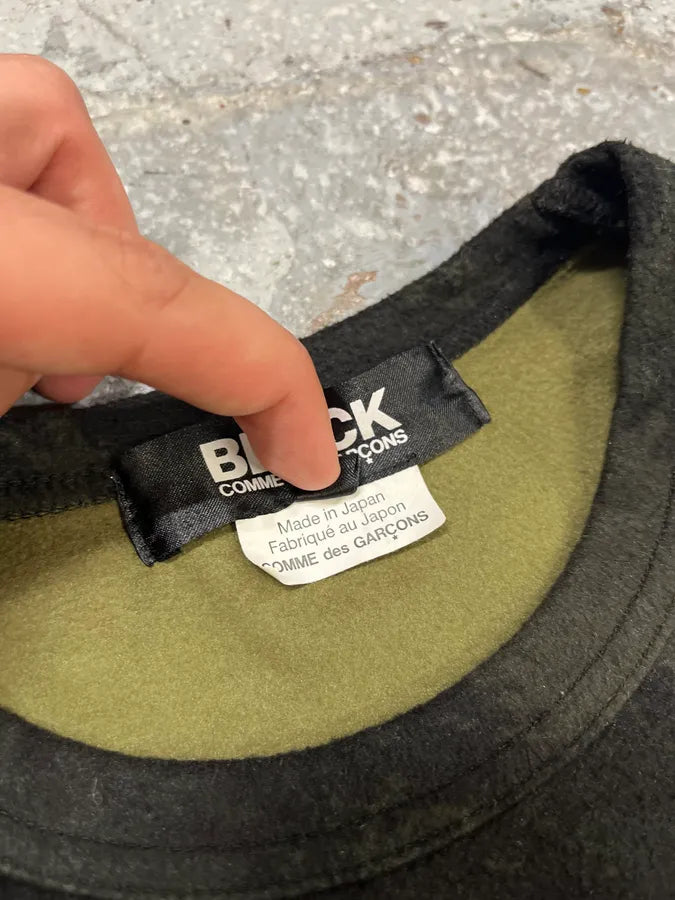 AW2018 Comme des Garçons Black Green Light Sweater PyOgTMC 8