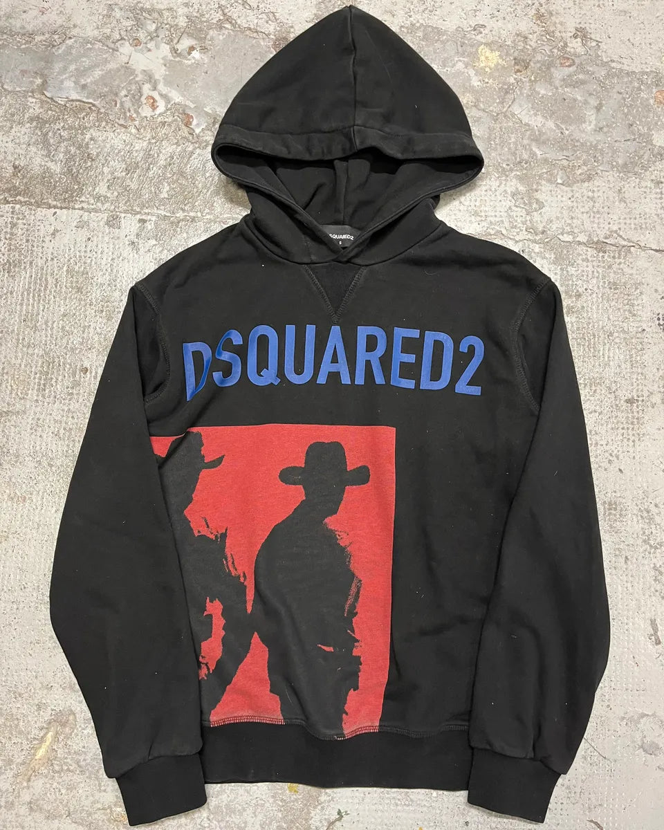 AW2018 Dsquared2 Black Human Shadow Hoodie BtnhkuI 0