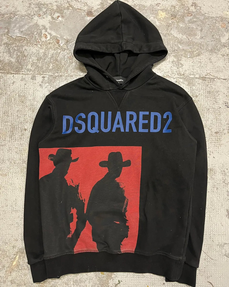AW2018 Dsquared2 Black Human Shadow Hoodie BtnhkuI 3