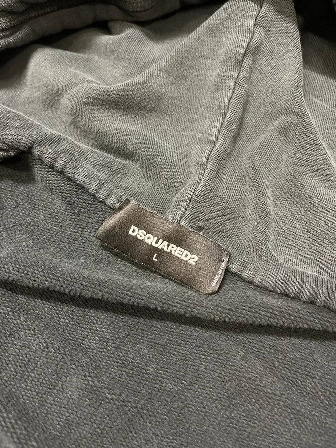 AW2018 DSquared2 Black Signature Zip-up Hoodie peXfhZt 9