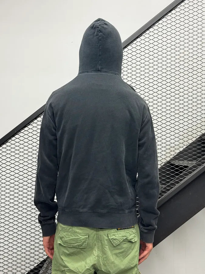AW2018 Dsquared2 Black Washed Twin Guns Hoodie EPHuDfa 1