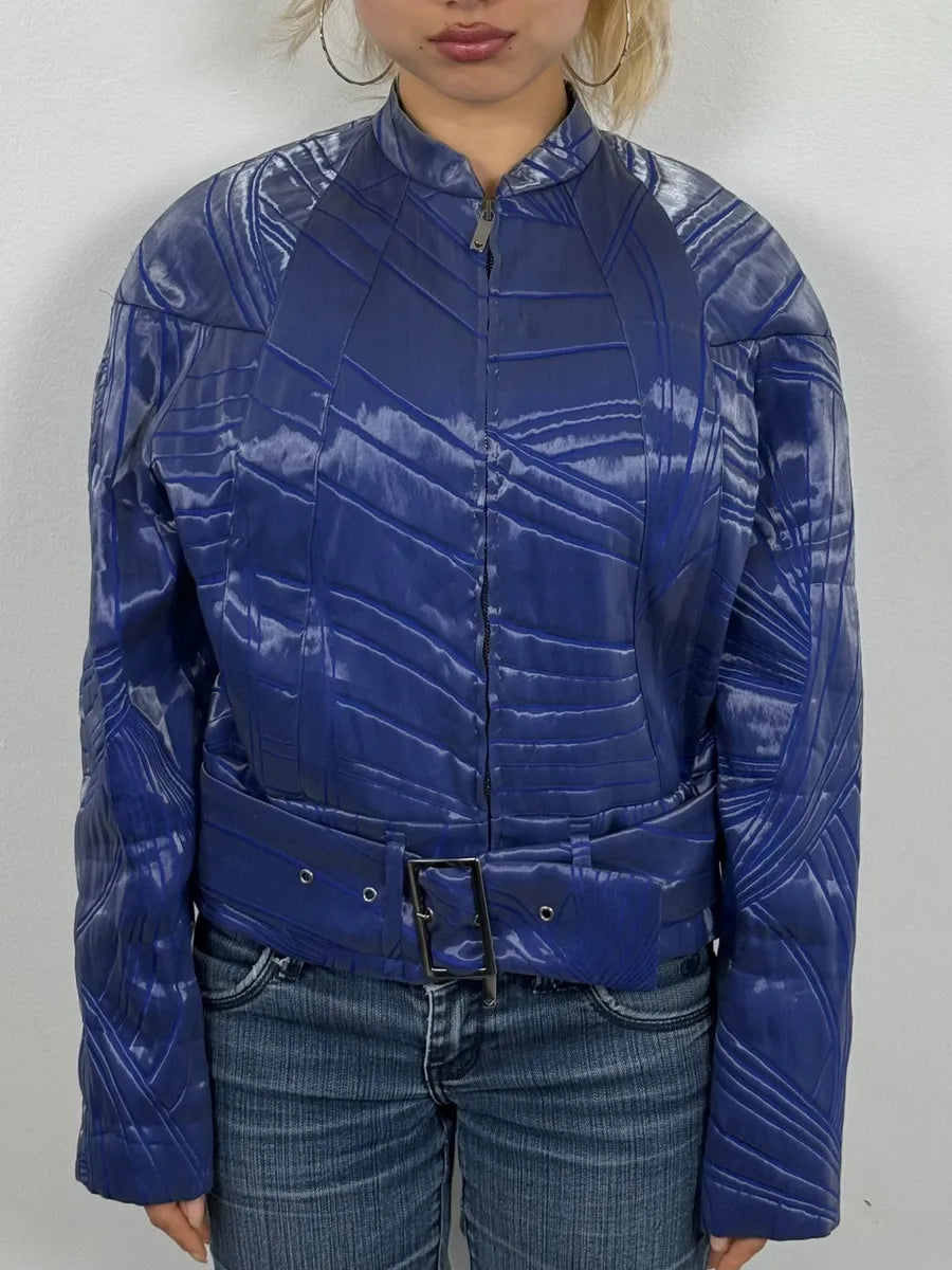 AW2018 Emporio Armani Blue Extra Contemporary Bomber Jacket jhAXOEX 1