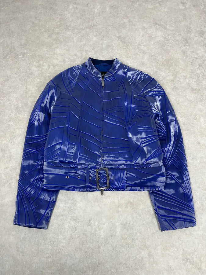 AW2018 Emporio Armani Blue Extra Contemporary Bomber Jacket jhAXOEX 3
