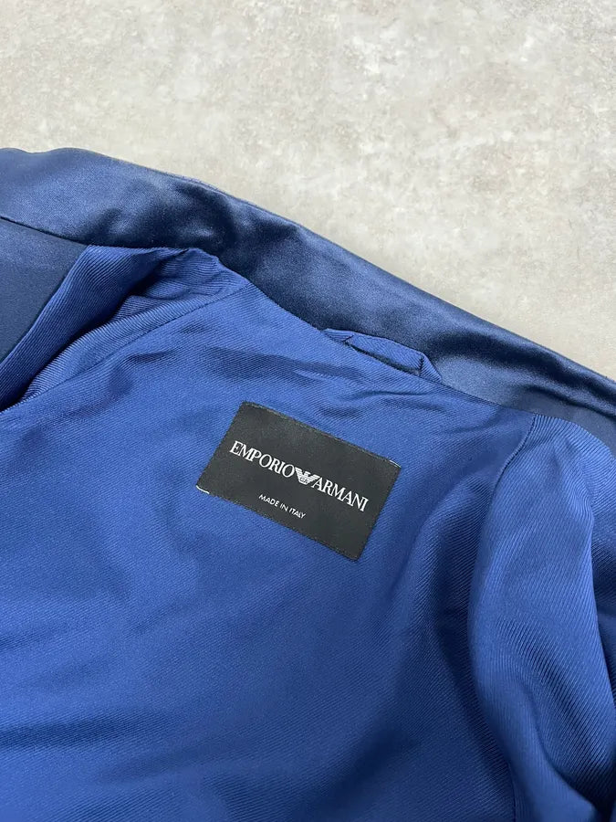 AW2018 Emporio Armani Blue Extra Contemporary Bomber Jacket jhAXOEX 8