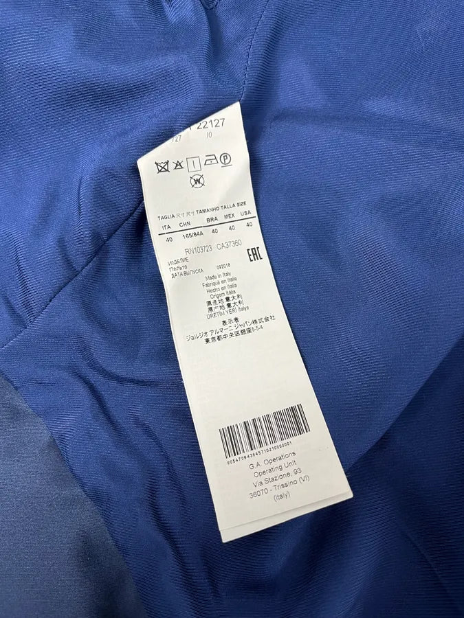 AW2018 Emporio Armani Blue Extra Contemporary Bomber Jacket jhAXOEX 9