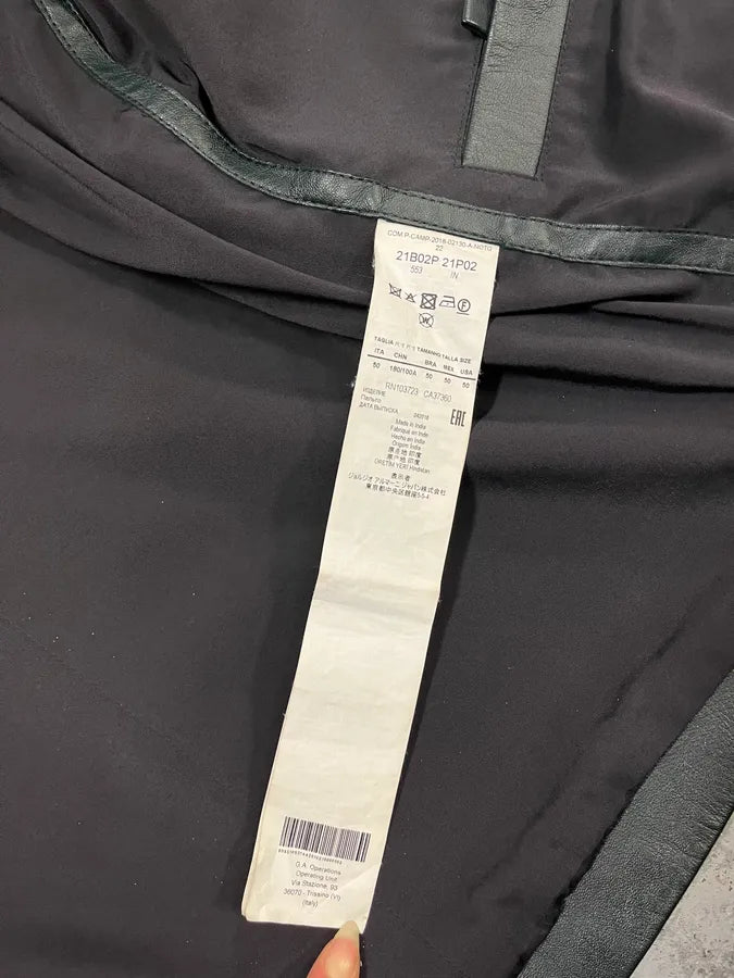 AW2018 Emporio Armani Grained Hybrid Leather Jacket nvMEblV 9