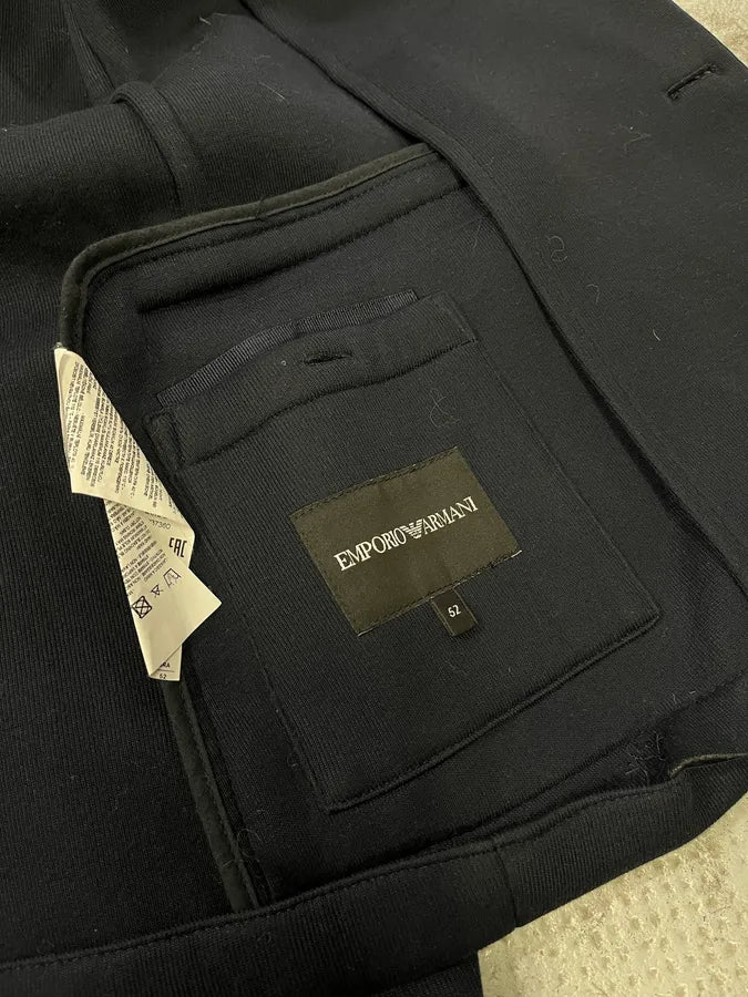 AW2018 Emporio Armani Navy Wool Hooded Blazer Jacket RUVUljO 8