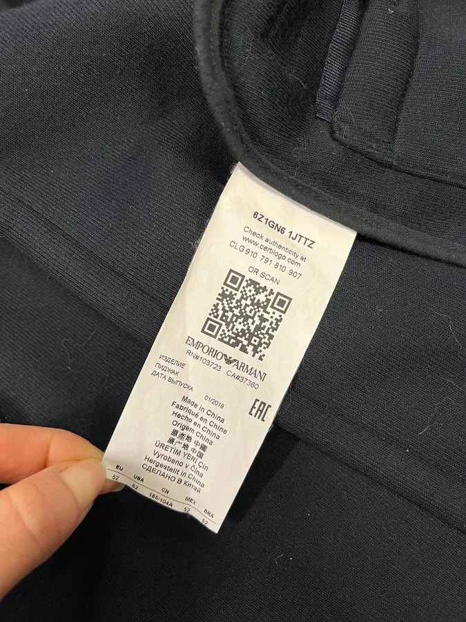 AW2018 Emporio Armani Navy Wool Hooded Blazer Jacket RUVUljO 9