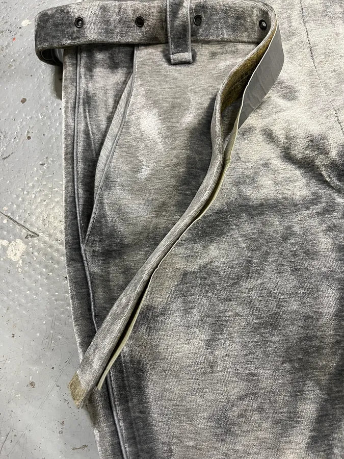 AW2018 Giorgio Armani Belted Wide Soft Grey Silver Pants JNGiPyA 12