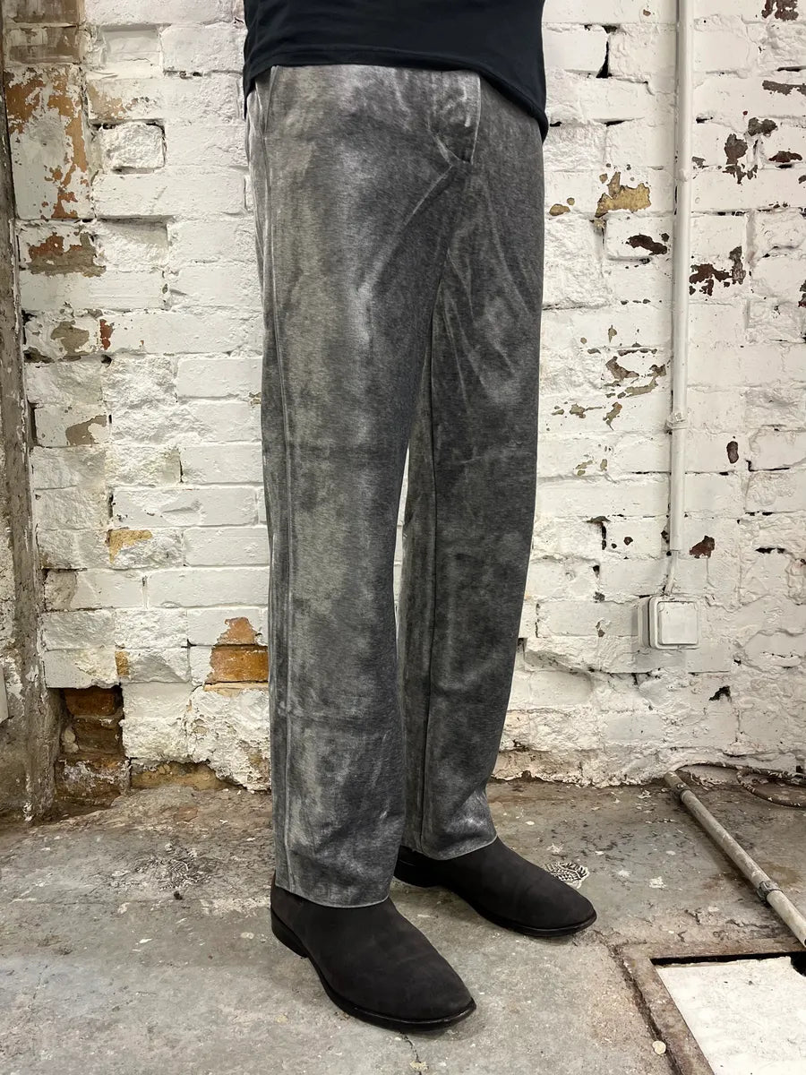 AW2018 Giorgio Armani Belted Wide Soft Grey Silver Pants JNGiPyA 2