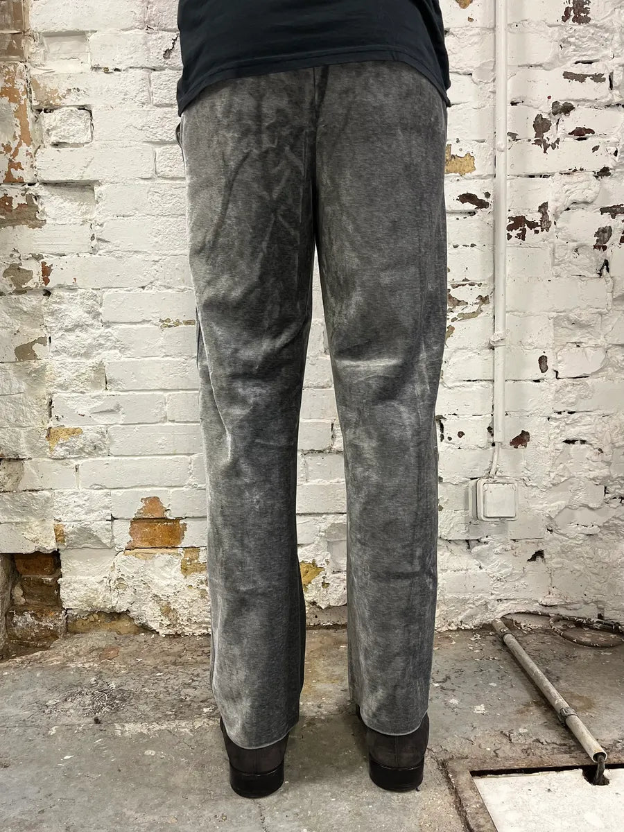 AW2018 Giorgio Armani Belted Wide Soft Grey Silver Pants JNGiPyA 3