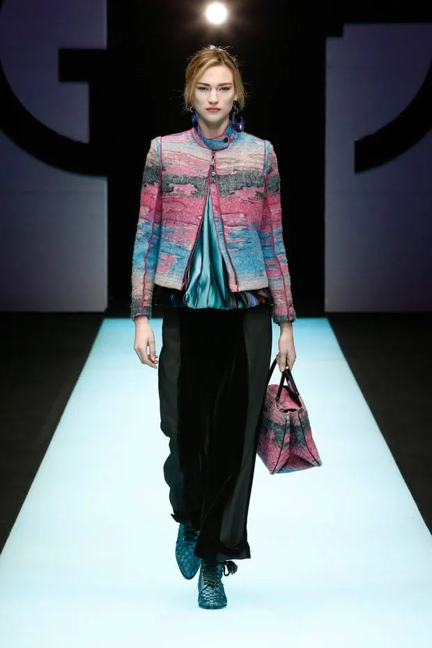 AW2018 Giorgio Armani Sunrise Mirage Shearling Fur Jacket nfFrpFz 0