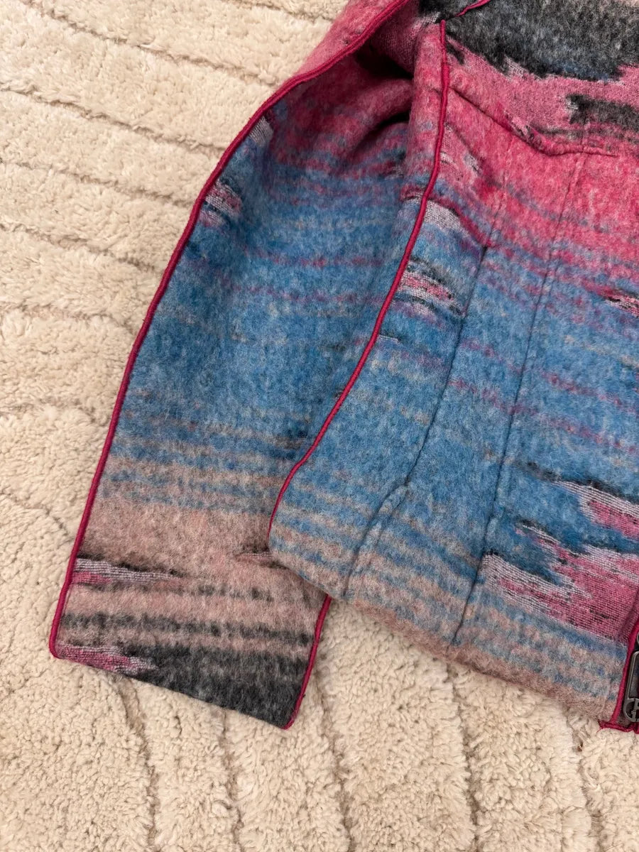 AW2018 Giorgio Armani Sunrise Mirage Shearling Fur Jacket nfFrpFz 3