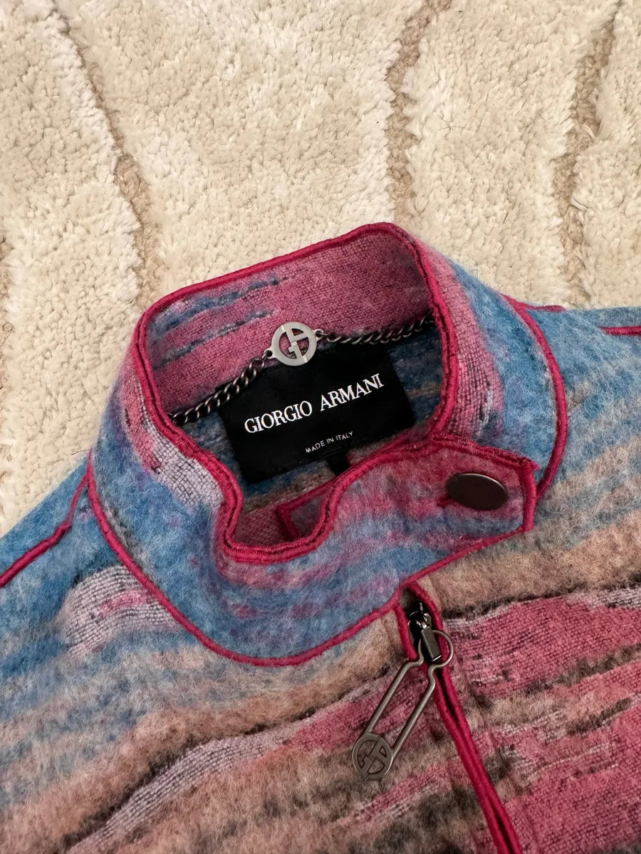 AW2018 Giorgio Armani Sunrise Mirage Shearling Fur Jacket nfFrpFz 5