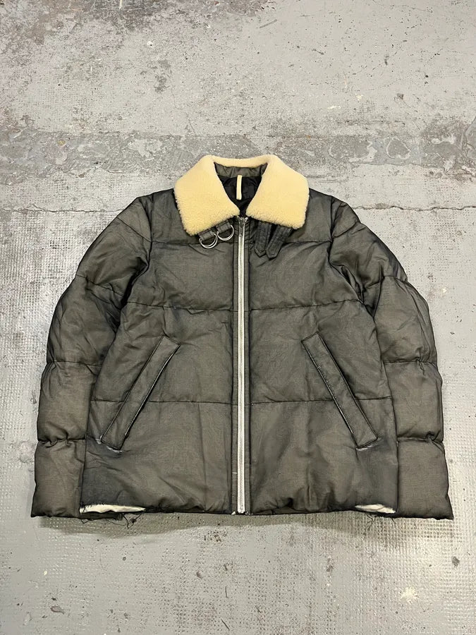 AW2018 Helmut Lang Astro Grey Net Puffer Jacket OTdFuOh 3