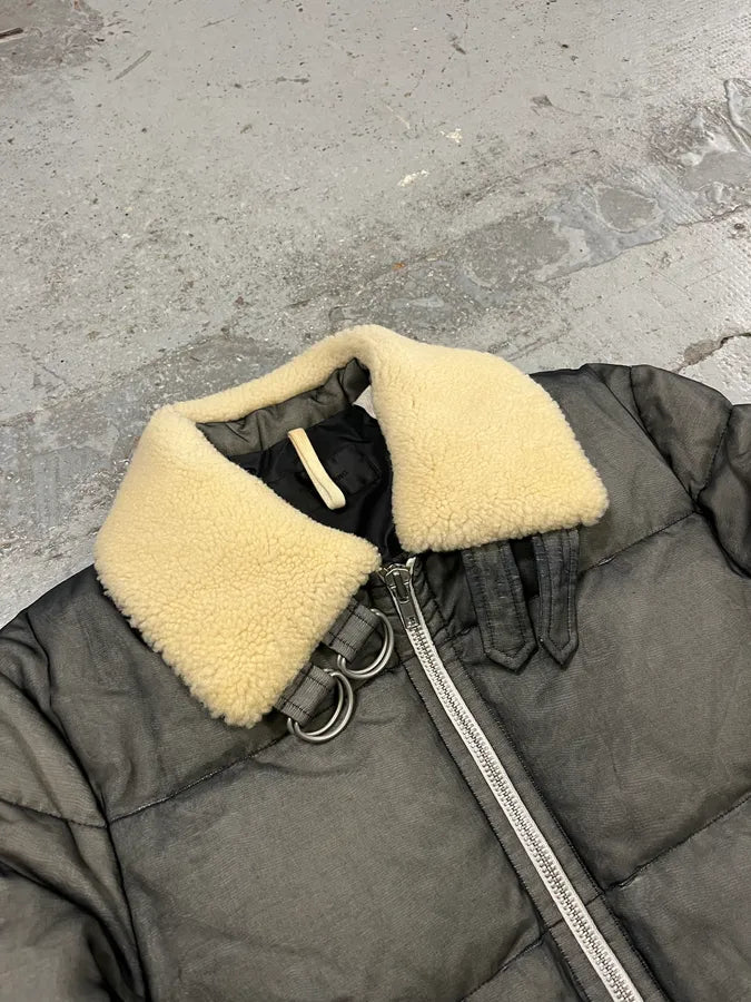 AW2018 Helmut Lang Astro Grey Net Puffer Jacket OTdFuOh 4