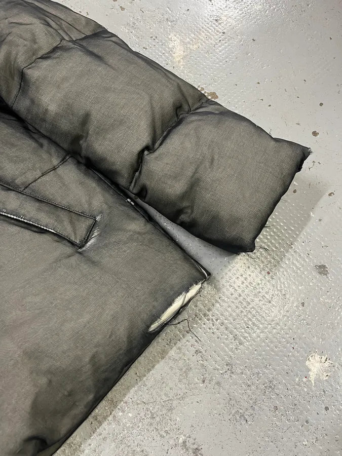 AW2018 Helmut Lang Astro Grey Net Puffer Jacket OTdFuOh 5