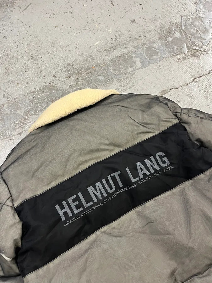 AW2018 Helmut Lang Astro Grey Net Puffer Jacket OTdFuOh 7