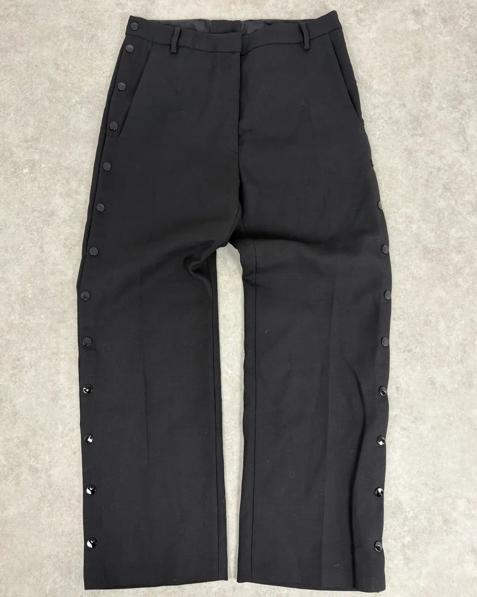 AW2018 Maison Margiela Black Button Dress Pants XUzFHri 0