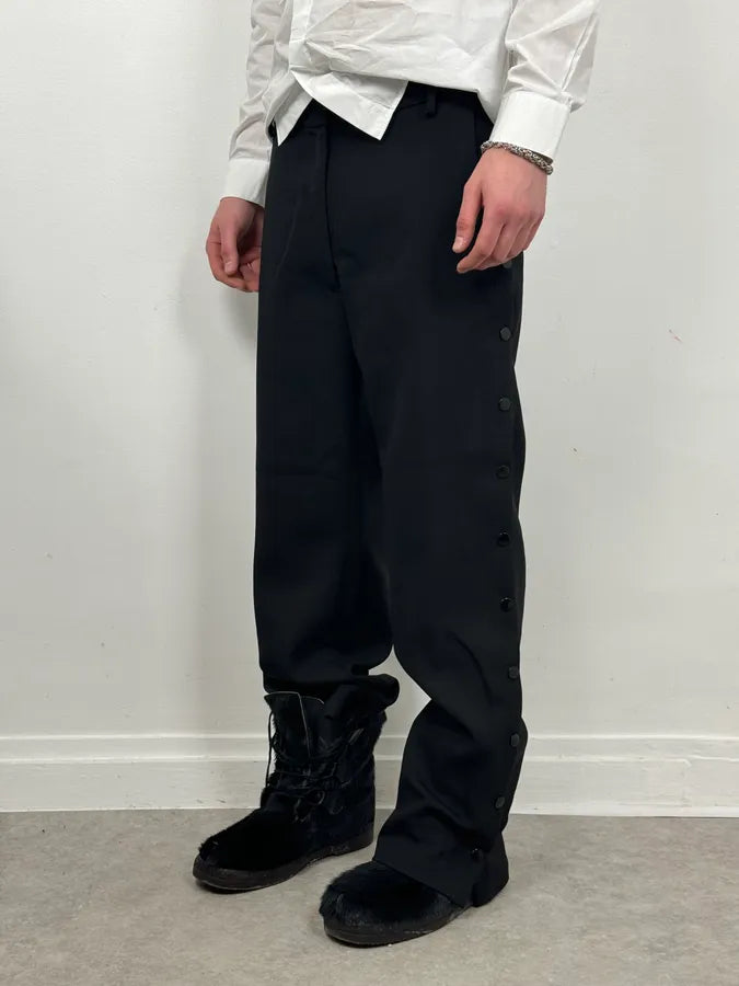 AW2018 Maison Margiela Black Button Dress Pants XUzFHri 2